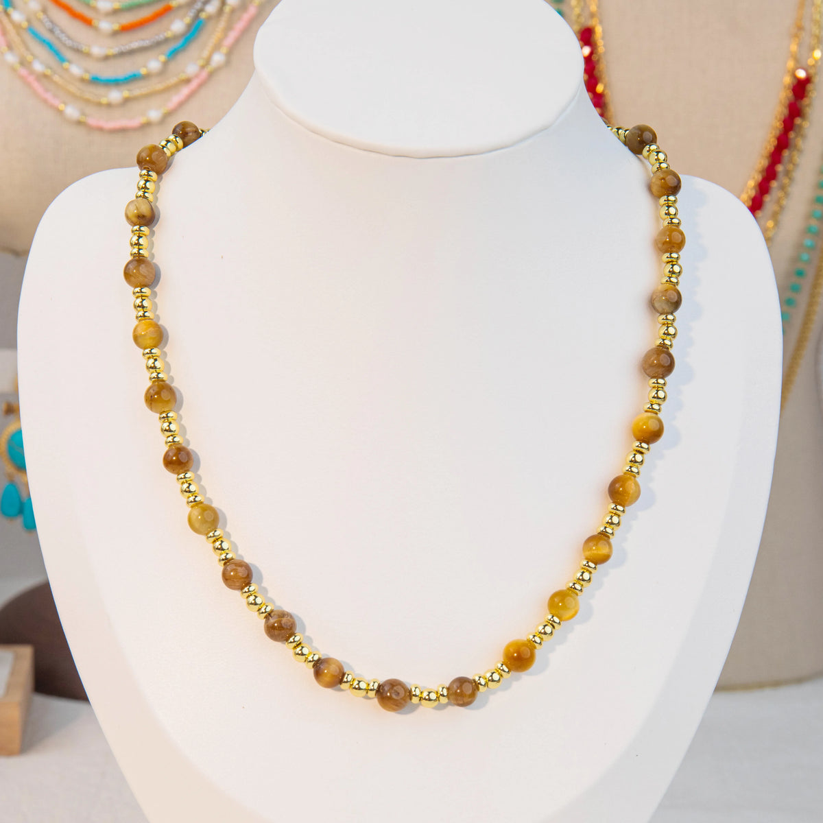 Wholesale 5Pcs Blue & Purple Beaded Layered Necklace Set | Hawson