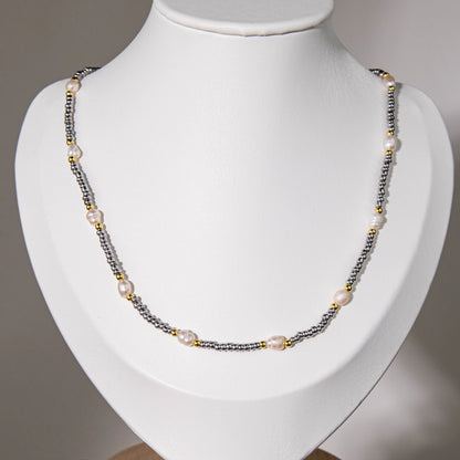 Wholesale 8Pcs Mixed Seed Bead & Pearl Layered Necklace Set | Hawson