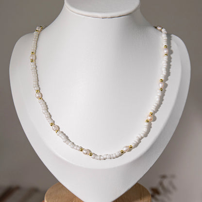 Wholesale 8Pcs Mixed Seed Bead & Pearl Layered Necklace Set | Hawson