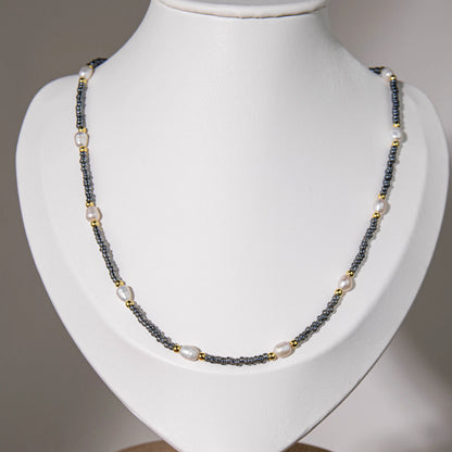Wholesale 8Pcs Mixed Seed Bead & Pearl Layered Necklace Set | Hawson