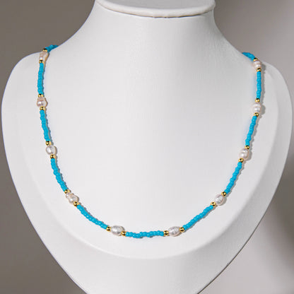 Wholesale 8Pcs Mixed Seed Bead & Pearl Layered Necklace Set | Hawson