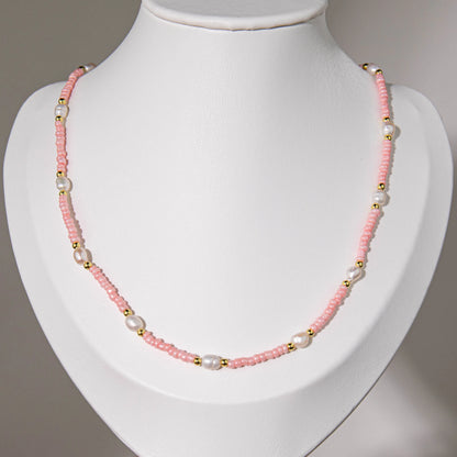 Wholesale 8Pcs Mixed Seed Bead & Pearl Layered Necklace Set | Hawson