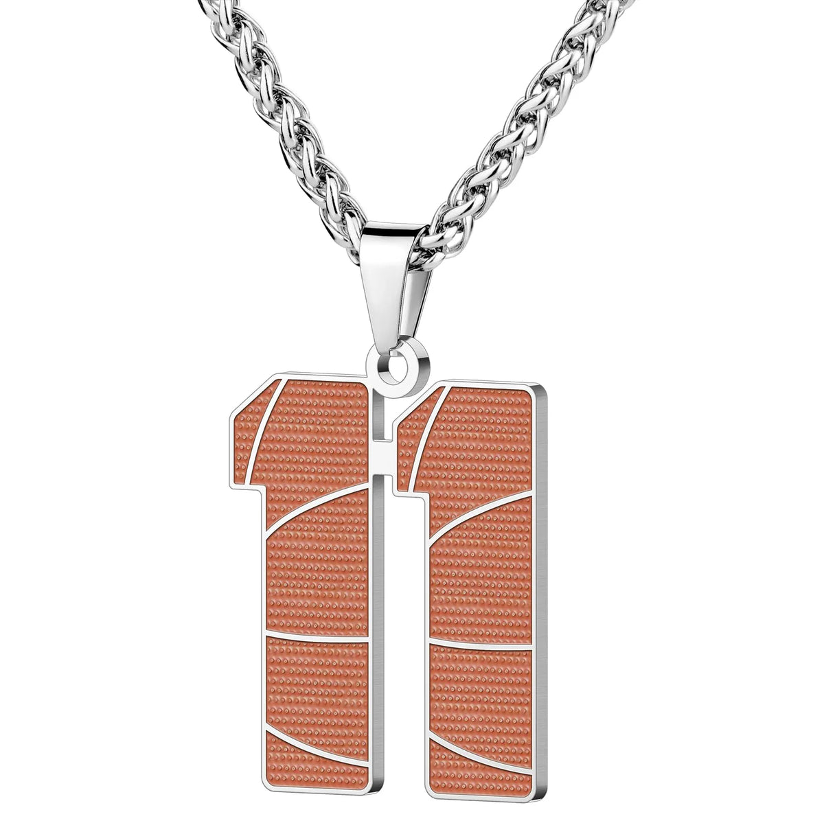 Wholesale Basketball Number Necklace | 0-99 | Stainless Steel | MOQ6 | HAWSON