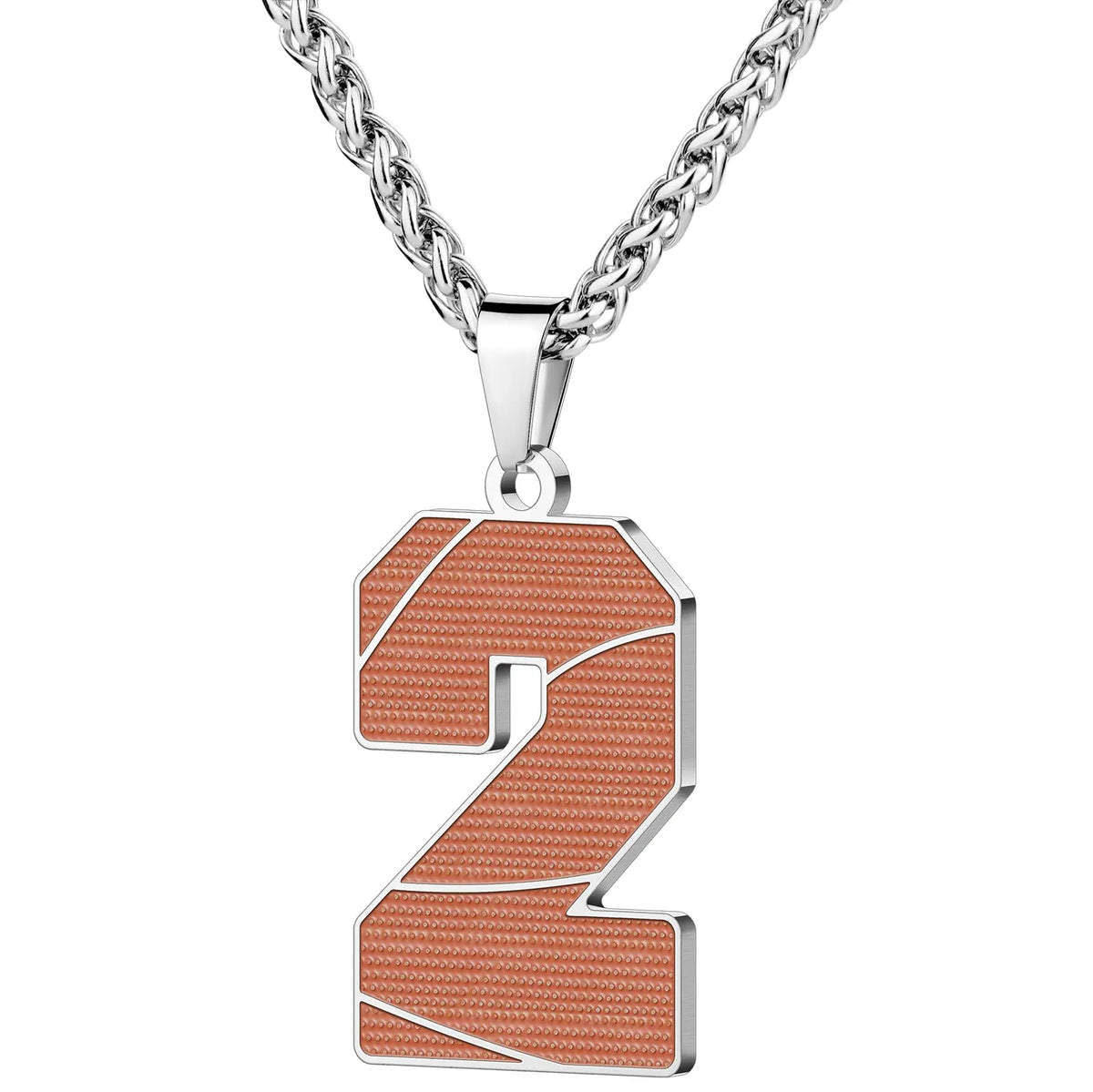 Wholesale Basketball Number Necklace | 0-99 | Stainless Steel | MOQ6 | HAWSON
