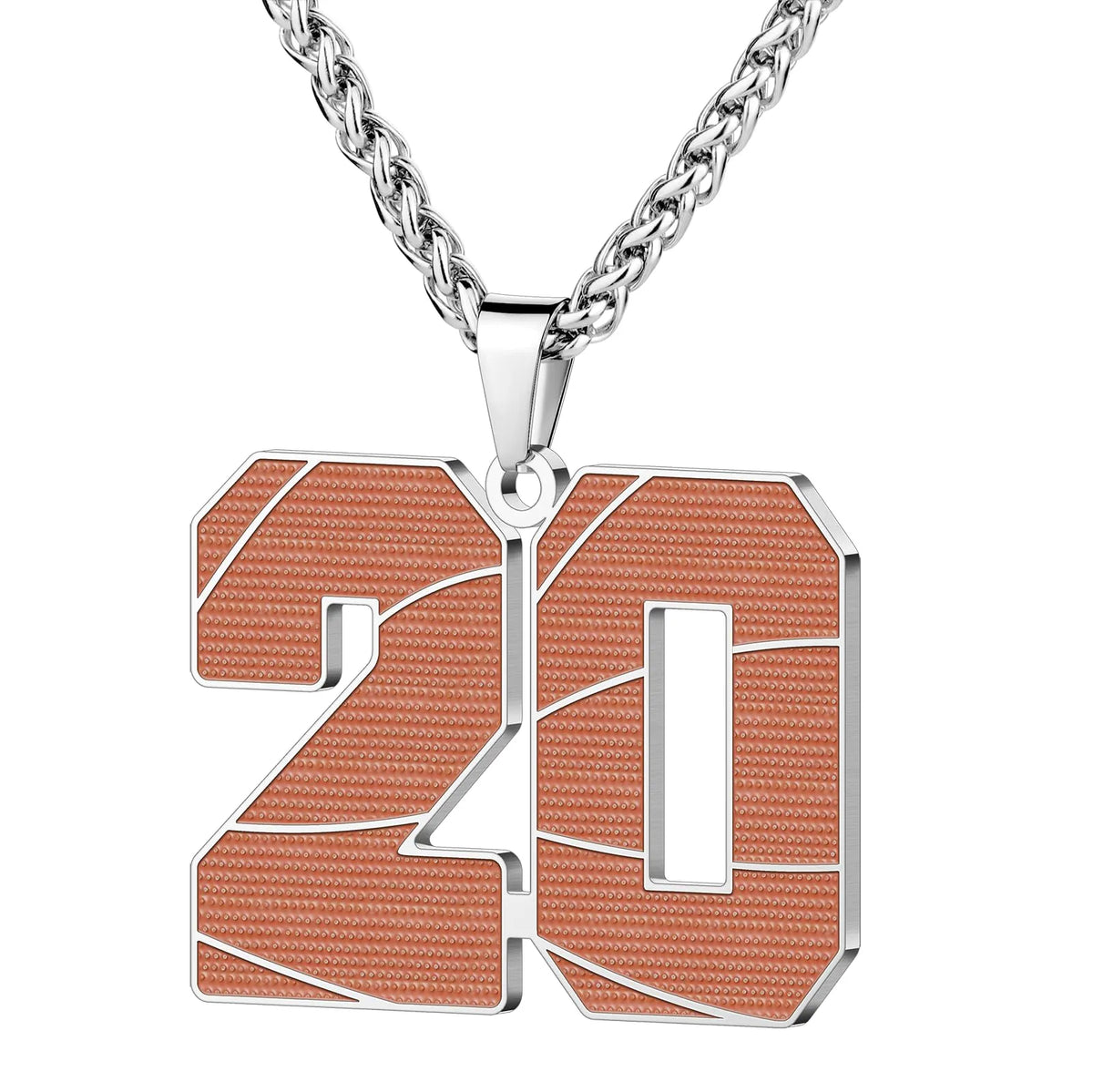 Wholesale Basketball Number Necklace | 0-99 | MOQ6 | HAWSON