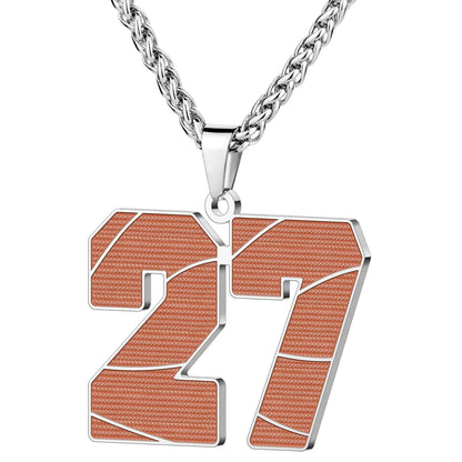 Wholesale Basketball Number Necklace | 0-99 | MOQ6 | HAWSON