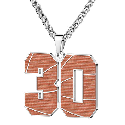 Wholesale Basketball Number Necklace | 0-99 | MOQ6 | HAWSON
