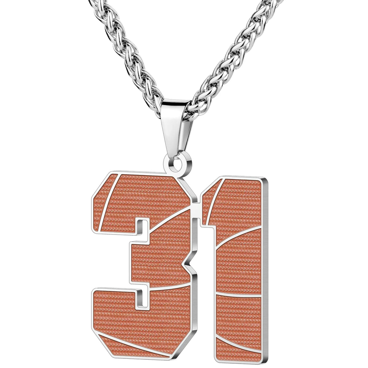 Wholesale Basketball Number Necklace | 0-99 | MOQ6 | HAWSON