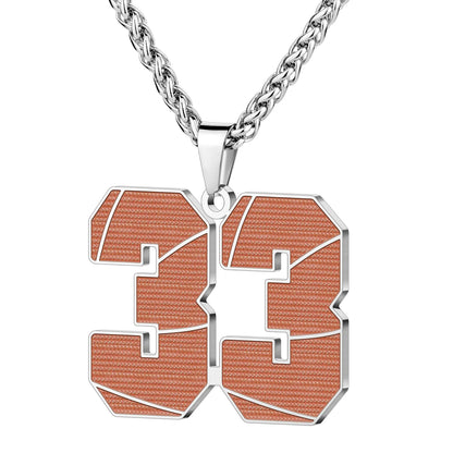 Wholesale Basketball Number Necklace | 0-99 | MOQ6 | HAWSON
