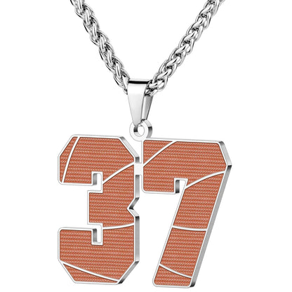 Wholesale Basketball Number Necklace | 0-99 | MOQ6 | HAWSON