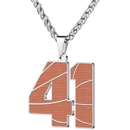 Wholesale Basketball Number Necklace | 0-99 | MOQ6 | HAWSON