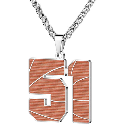 Wholesale Basketball Number Necklace | 0-99 | MOQ6 | HAWSON