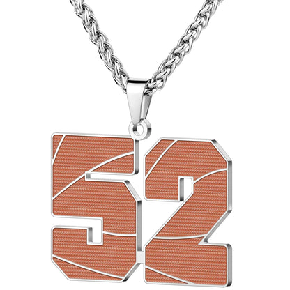 Wholesale Basketball Number Necklace | 0-99 | MOQ6 | HAWSON