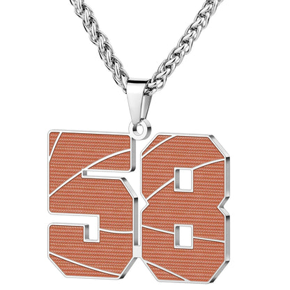 Wholesale Basketball Number Necklace | 0-99 | MOQ6 | HAWSON