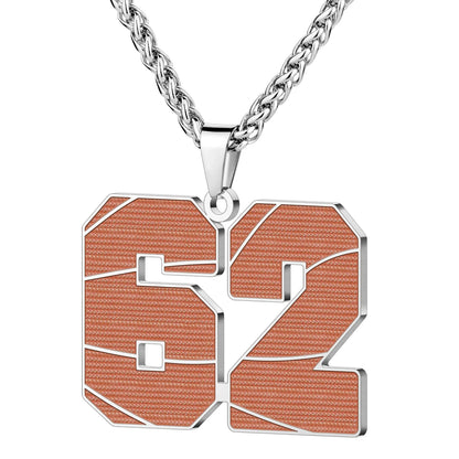 Wholesale Basketball Number Necklace | 0-99 | MOQ6 | HAWSON