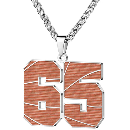 Wholesale Basketball Number Necklace | 0-99 | MOQ6 | HAWSON
