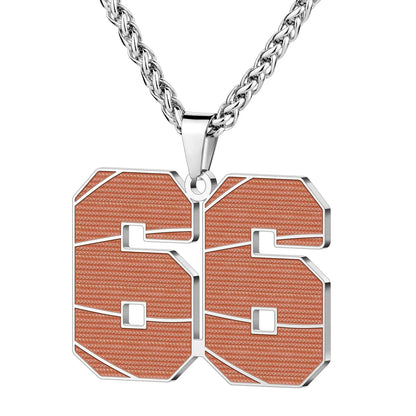 Wholesale Basketball Number Necklace | 0-99 | MOQ6 | HAWSON