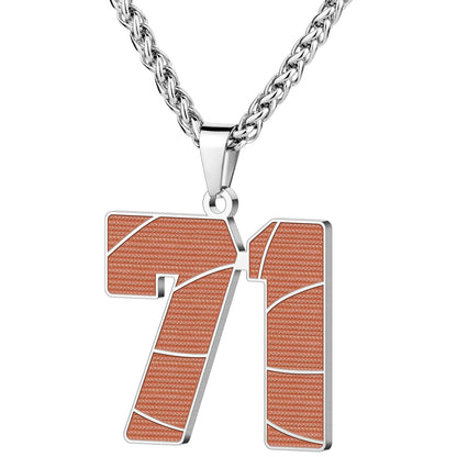 Wholesale Basketball Number Necklace | 0-99 | MOQ6 | HAWSON
