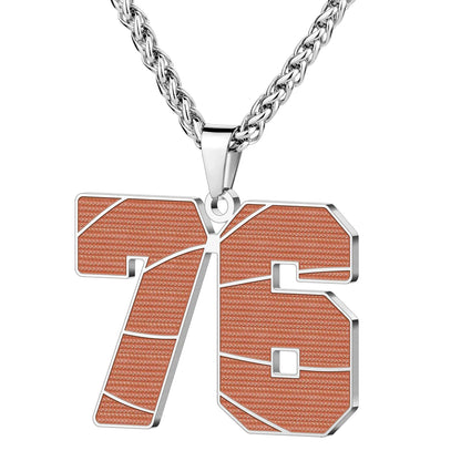 Wholesale Basketball Number Necklace | 0-99 | MOQ6 | HAWSON