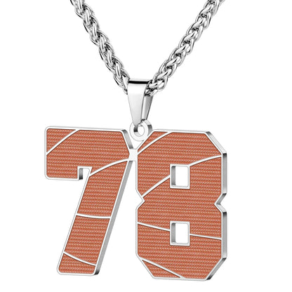 Wholesale Basketball Number Necklace | 0-99 | MOQ6 | HAWSON