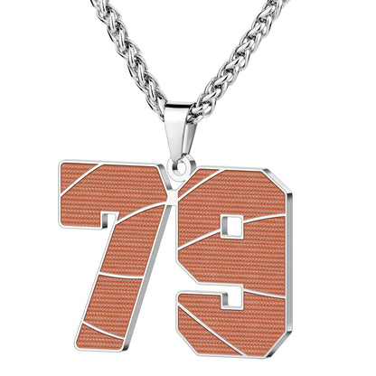 Wholesale Basketball Number Necklace | 0-99 | MOQ6 | HAWSON
