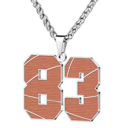 Wholesale Basketball Number Necklace | 0-99 | MOQ6 | HAWSON