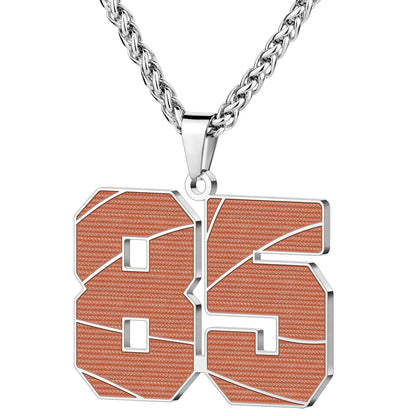 Wholesale Basketball Number Necklace | 0-99 | MOQ6 | HAWSON