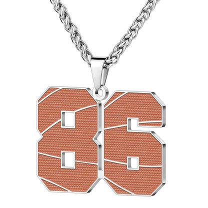 Wholesale Basketball Number Necklace | 0-99 | MOQ6 | HAWSON