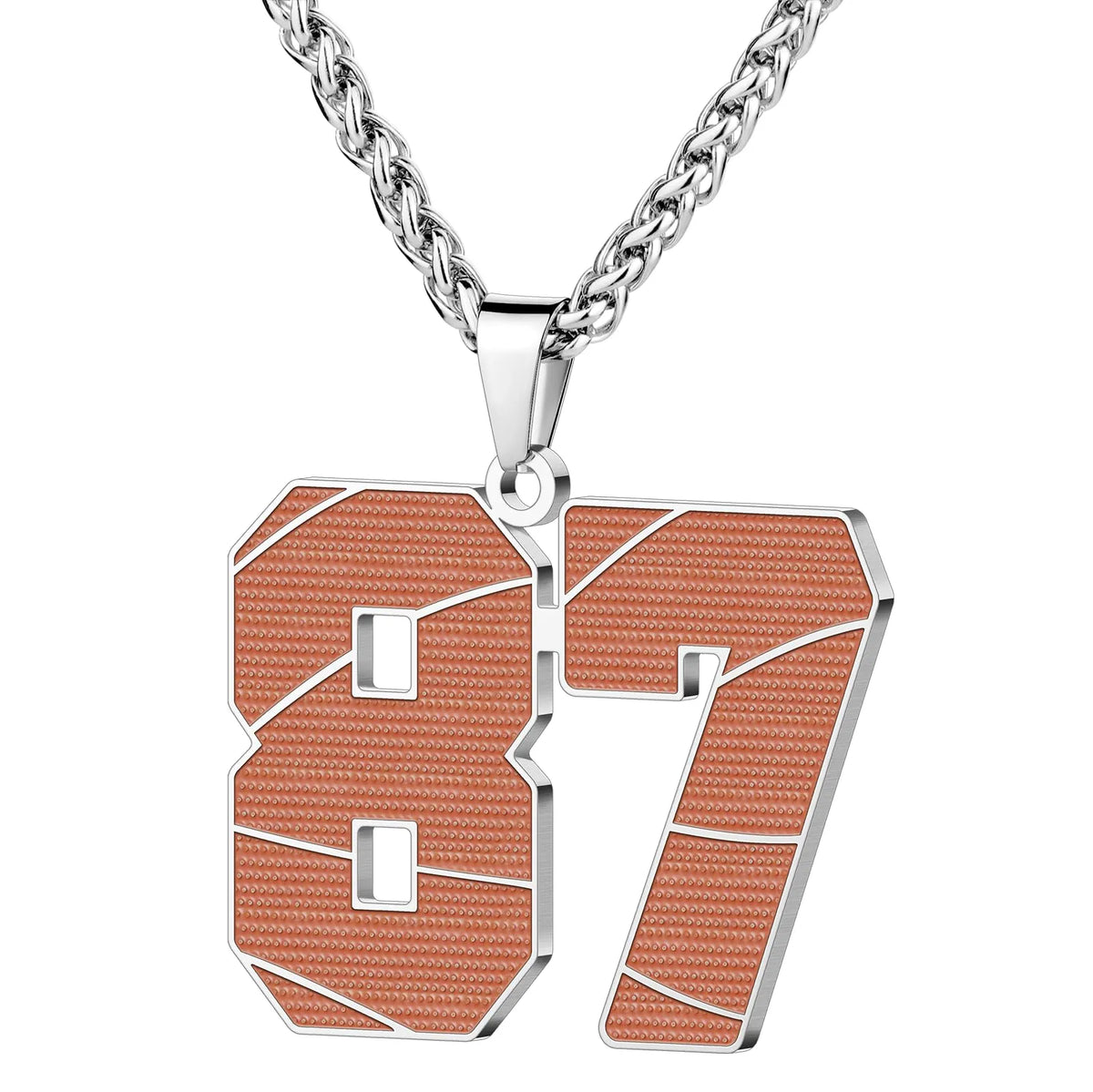 Wholesale Basketball Number Necklace | 0-99 | MOQ6 | HAWSON