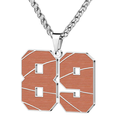 Wholesale Basketball Number Necklace | 0-99 | MOQ6 | HAWSON