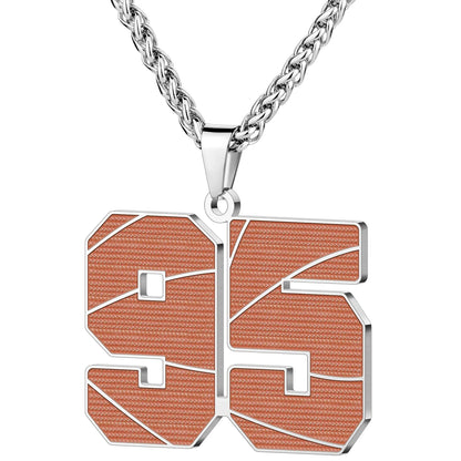 Wholesale Basketball Number Necklace | 0-99 | MOQ6 | HAWSON
