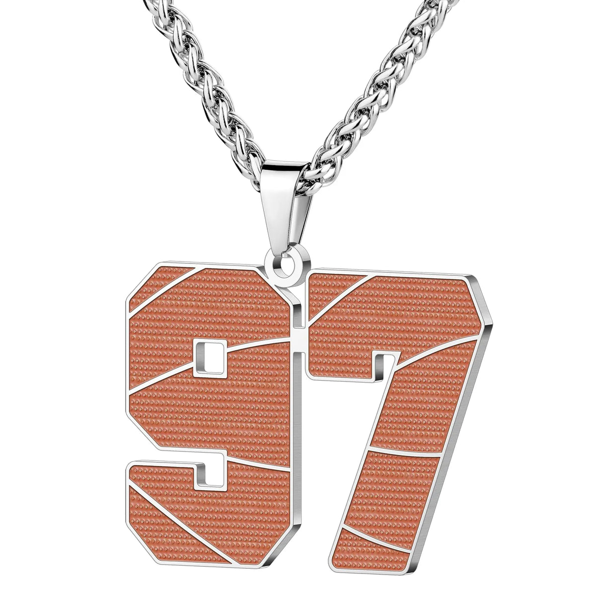 Wholesale Basketball Number Necklace | 0-99 | MOQ6 | HAWSON