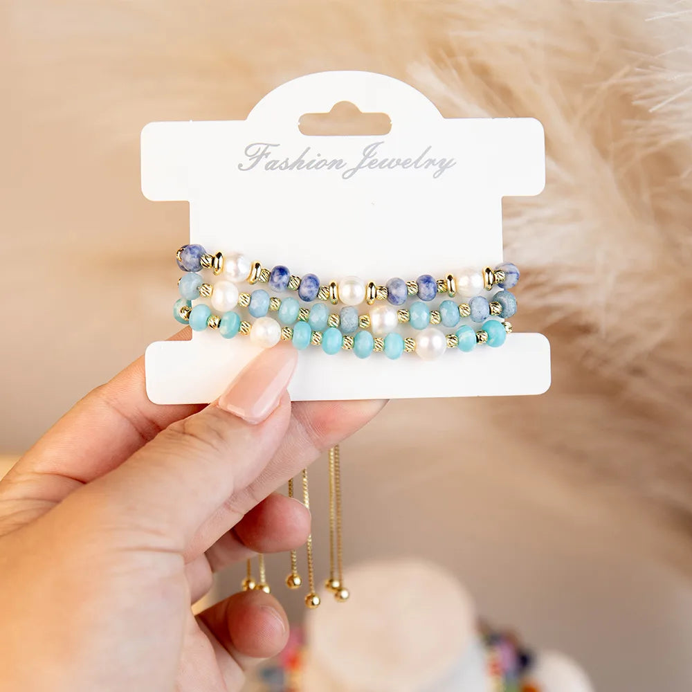 Wholesale Beaded Bracelets | Stone & Pearl | MOQ6 | HAWSON