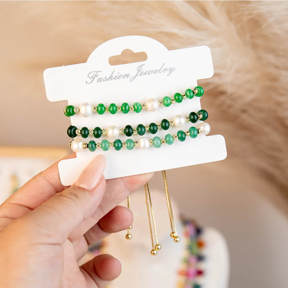 Wholesale Beaded Bracelets | Stone & Pearl | MOQ6 | HAWSON