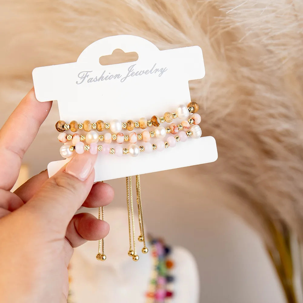 Wholesale Beaded Bracelets | Stone & Pearl | MOQ6 | HAWSON