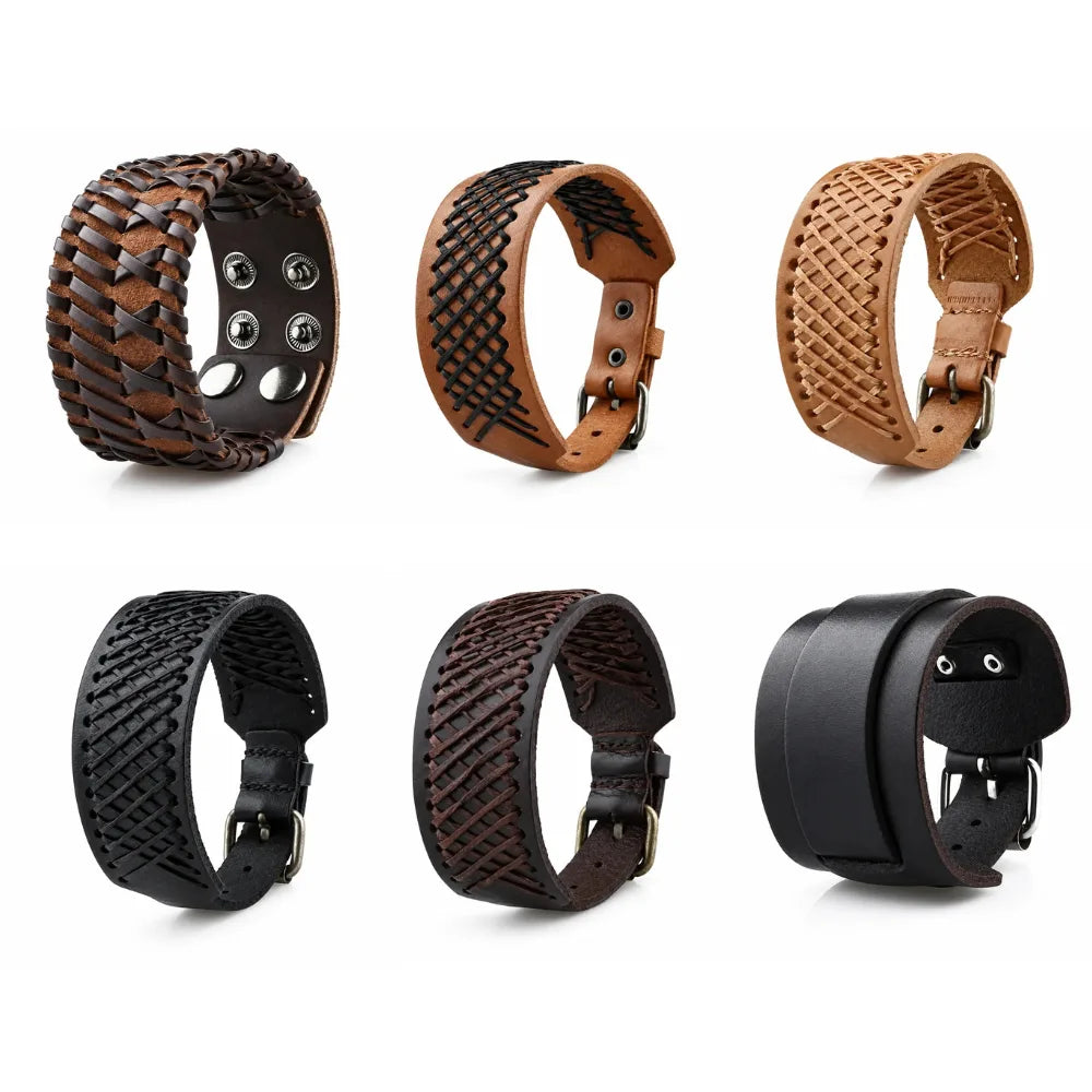 Wholesale Classic Leather Bracelet | Minimalist | MOQ1 | HAWSON