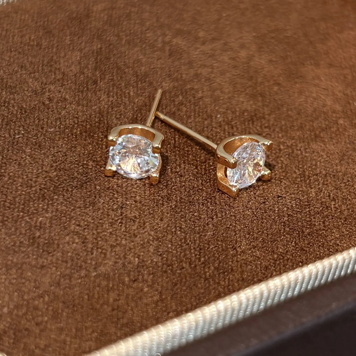 Wholesale Crystal Stud Earrings | Rose Gold & Silver | MOQ6 | HAWSON