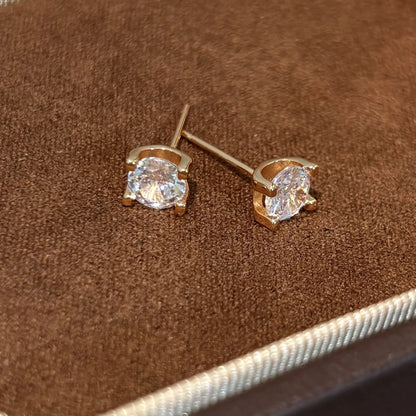 Wholesale Crystal Stud Earrings | Rose Gold & Silver | MOQ6 | HAWSON