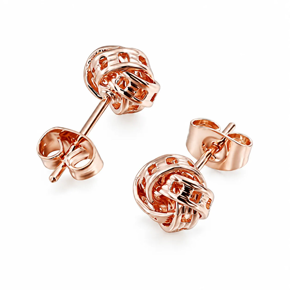 Wholesale Crystal Stud Earrings | Rose Gold & Silver | MOQ6 | HAWSON