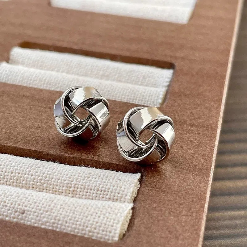 Wholesale Crystal Stud Earrings | Rose Gold & Silver | MOQ6 | HAWSON
