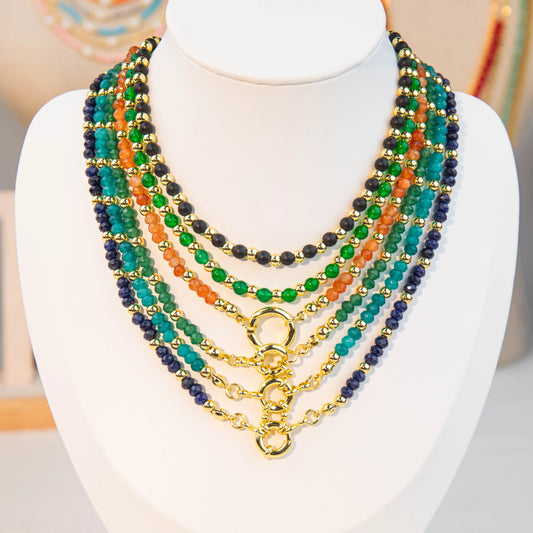 Wholesale DIY 6-Piece Mixed Bead Necklace Set | 4mm Beads | Hawson