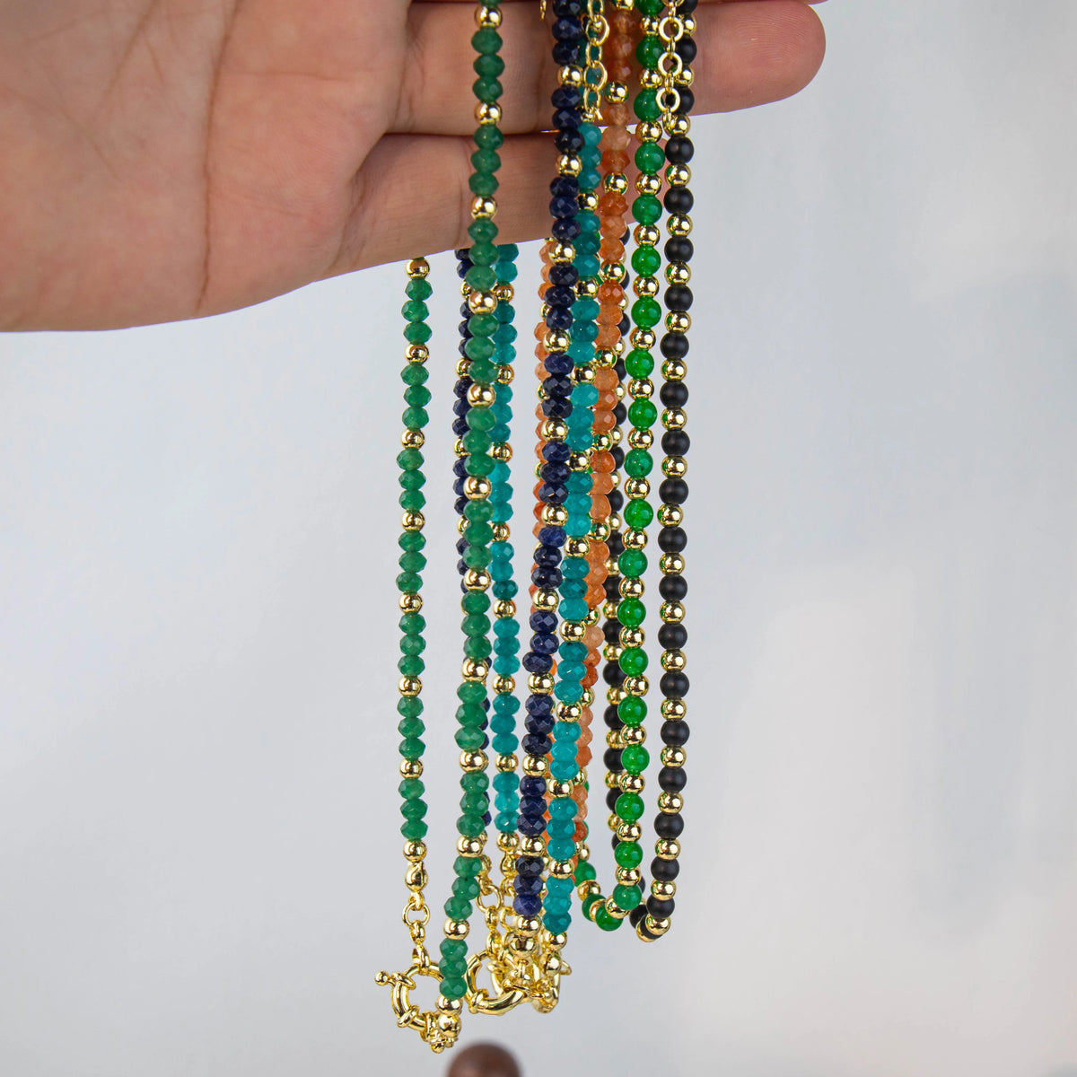 Wholesale DIY 6-Piece Mixed Bead Necklace Set | 4mm Beads | Hawson