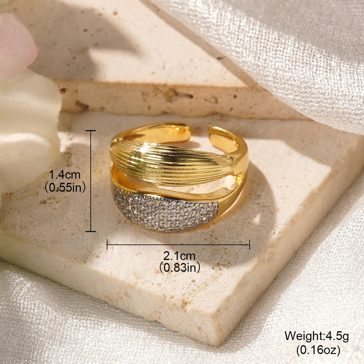 Wholesale Gold-Tone Rings | 7 Styles | MOQ 6 | Hawson