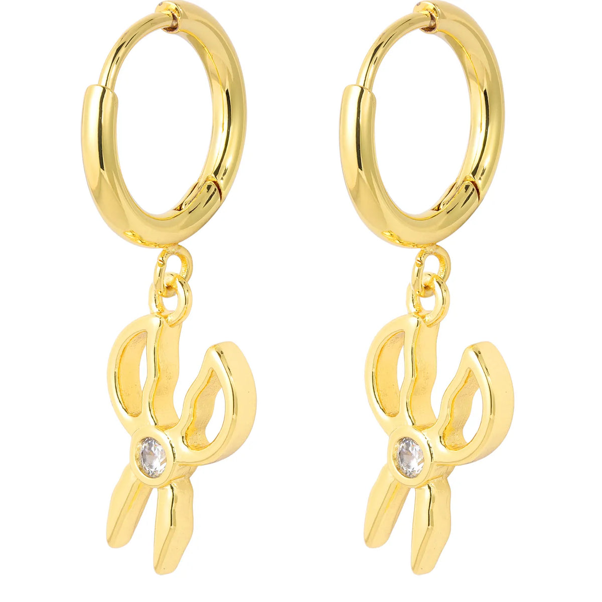 A curated collection of gold-tone dangling earrings featuring various charming motifs, including shells, fruits, animals, and sea creatures. Perfect for adding a playful, elegant touch to any outfit. A ready-to-sell bestseller for gift shops and fashion retailers.