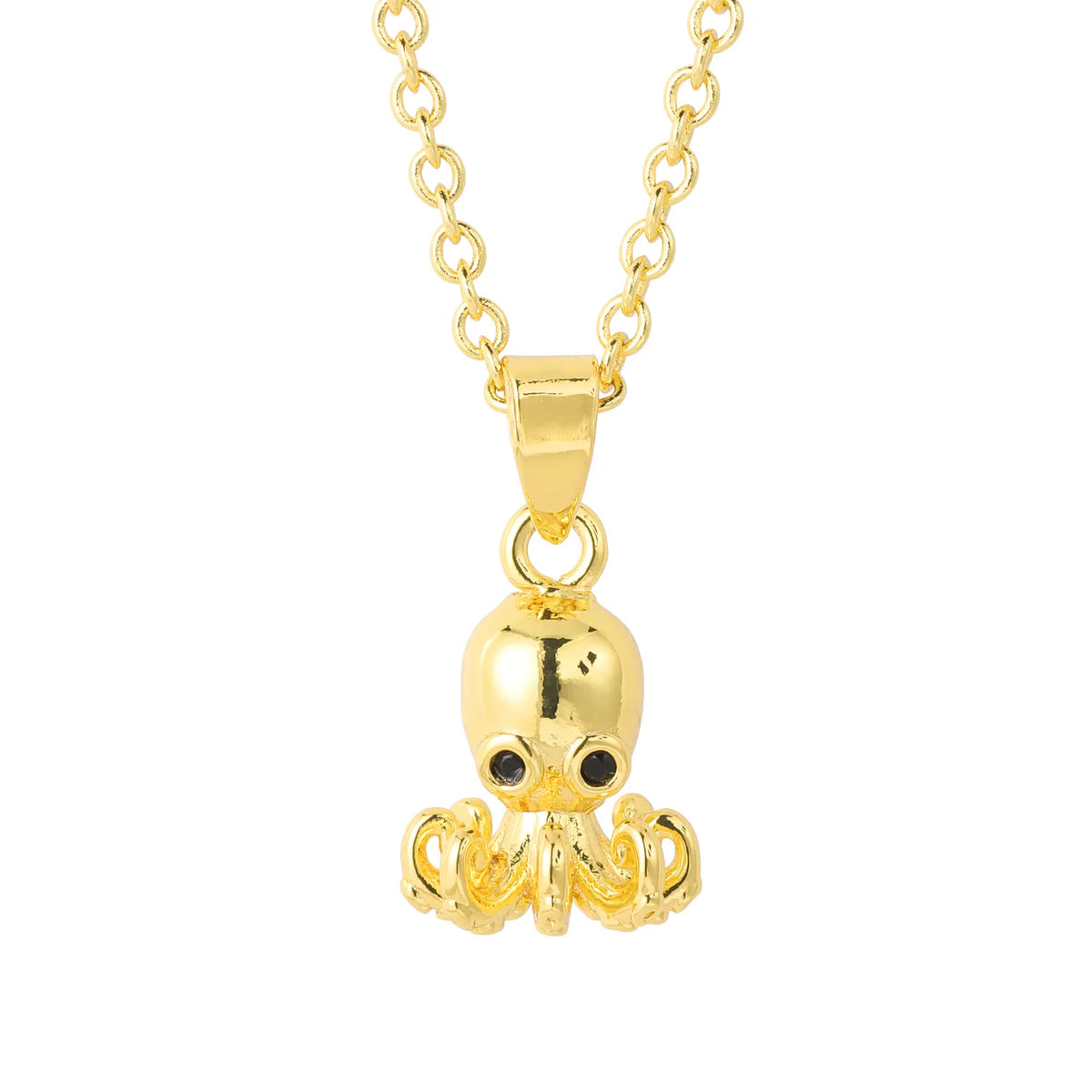 A curated collection of gold-tone pendant necklaces featuring various charming motifs, including shells, fruits, animals, and sea creatures. Complete with a delicate matching chain, these necklaces are perfect for everyday wear. A ready-to-sell bestseller for gift shops and fashion retailers.