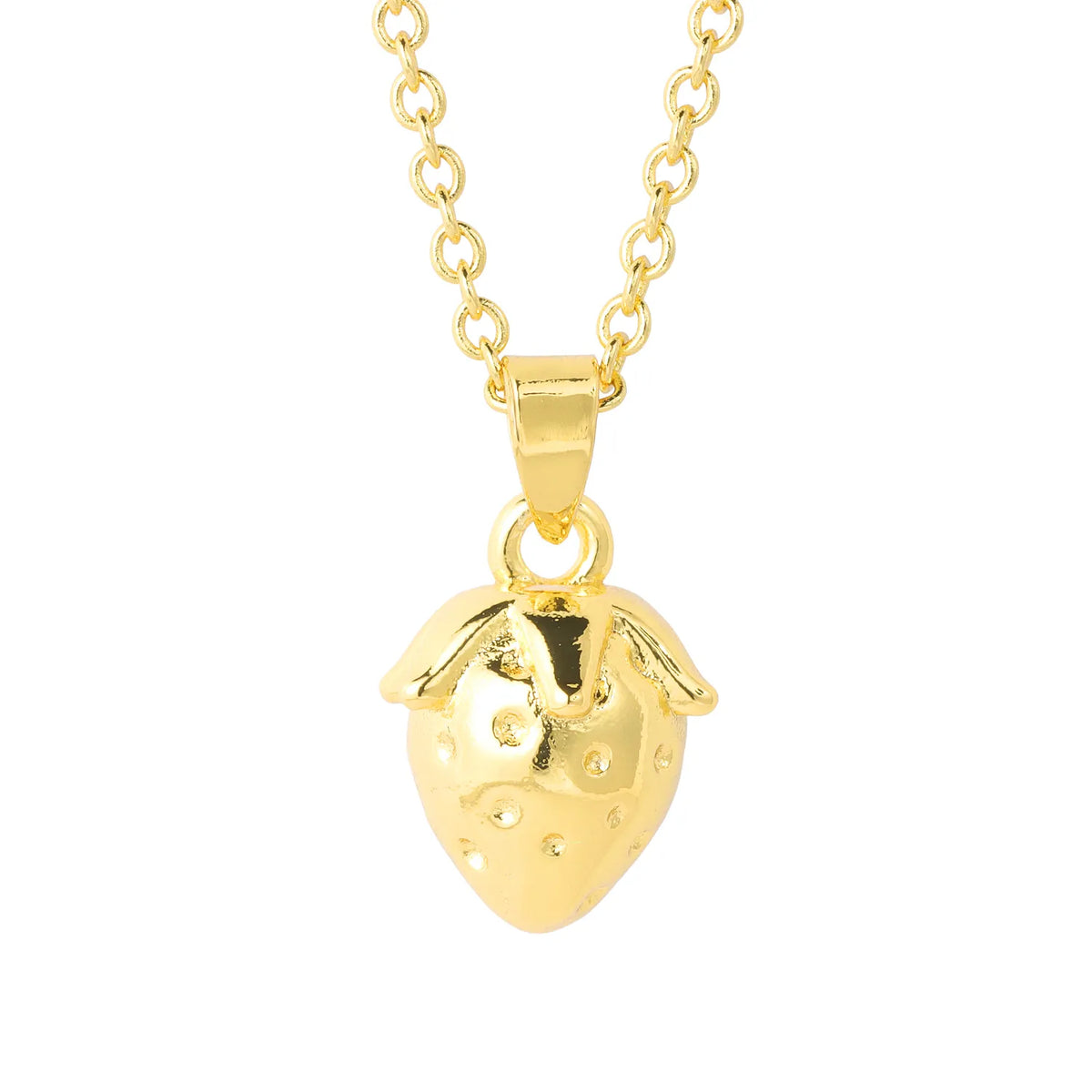 A curated collection of gold-tone pendant necklaces featuring various charming motifs, including shells, fruits, animals, and sea creatures. Complete with a delicate matching chain, these necklaces are perfect for everyday wear. A ready-to-sell bestseller for gift shops and fashion retailers.