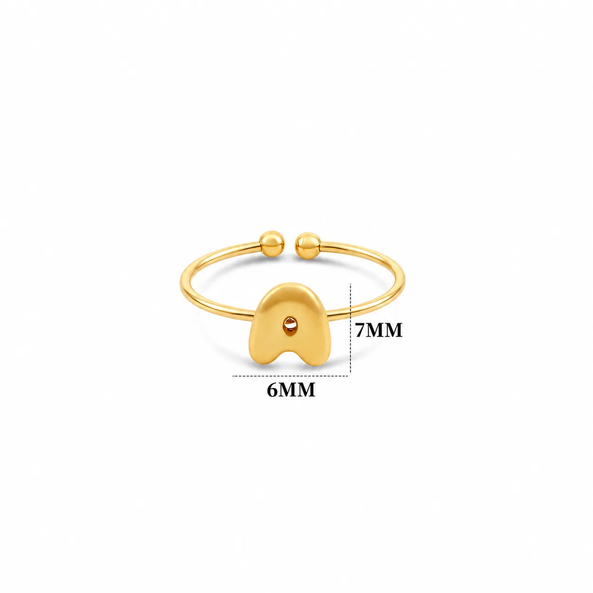 Wholesale Minimalist Open Ring Set | A-Z Initial | Hawson