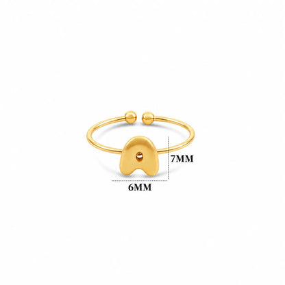 Wholesale Minimalist Open Ring Set | A-Z Initial | Hawson