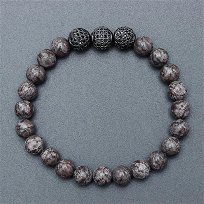 Wholesale Natural Stone Bead Bracelet 6Pcs Set | MOQ 1 | HAWSON