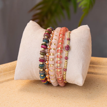 Wholesale Natural Stone Bracelet 5 Pieces Set | MOQ 1 | Hawson